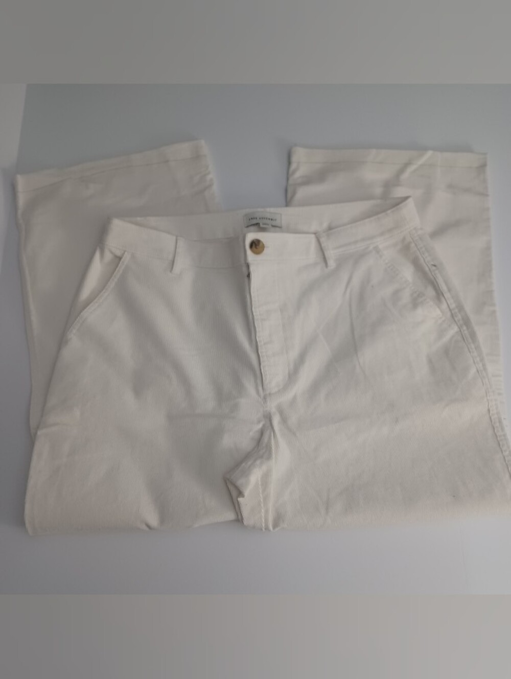 Free Assembly Wide Leg Mid Rise Corduroy Pants Sz 14